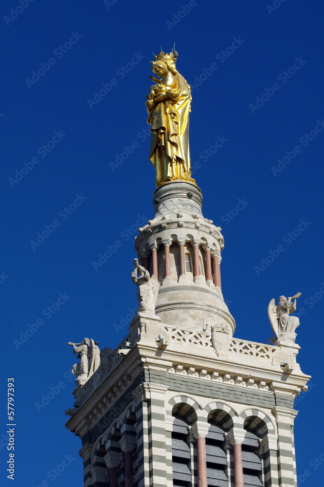 Statue-Notre Dame de la Garde-Marseille