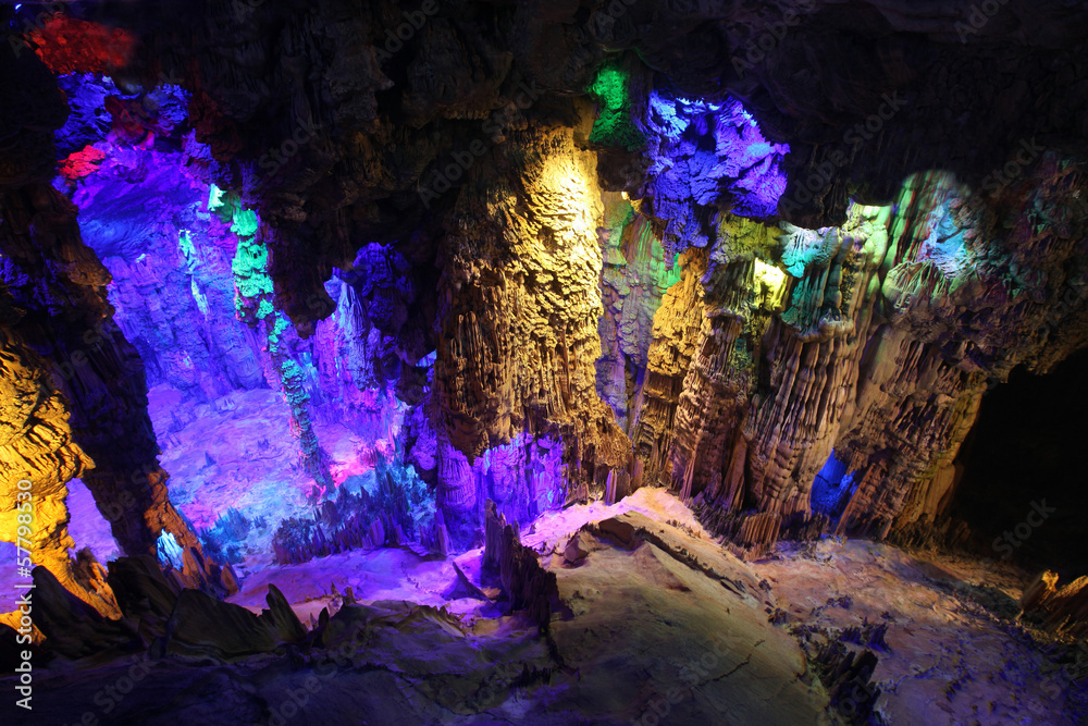 Reed Flute Caves in Guilin, Guangxi Provine, China