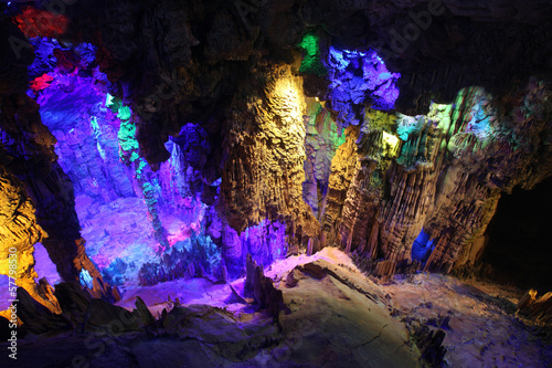 Reed Flute Caves in Guilin, Guangxi Provine, China Fototapeta