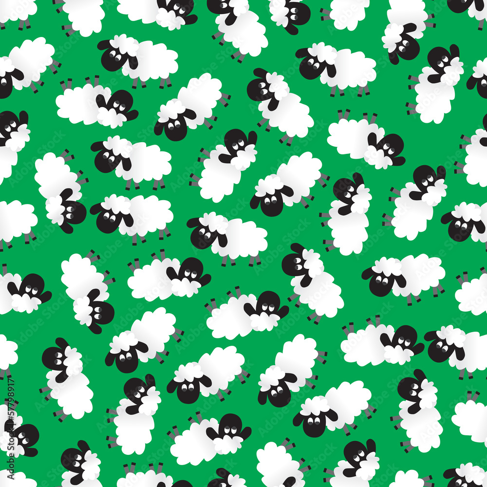 Obraz premium sheep pattern eps10