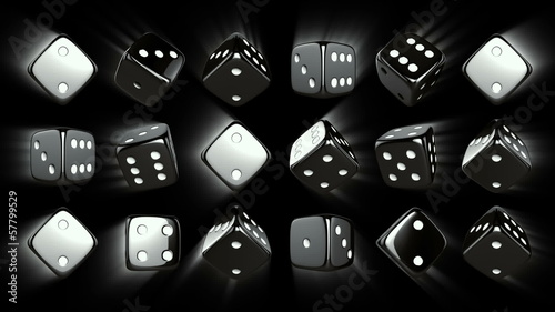 Casino Dices Background with Alpha