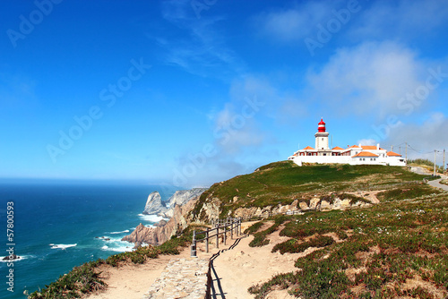Lighthouse at Cabo da Roca, Portugal photo