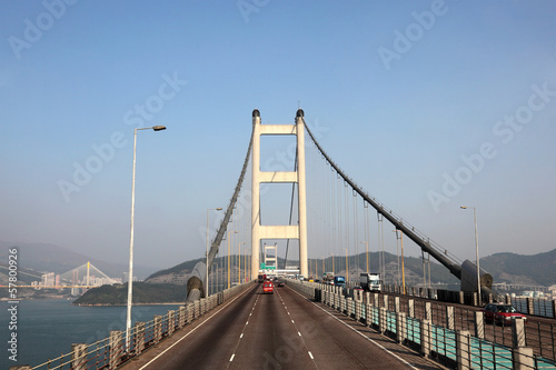 Canvas Print Tsing Ma Bridge in Hong Kong, China