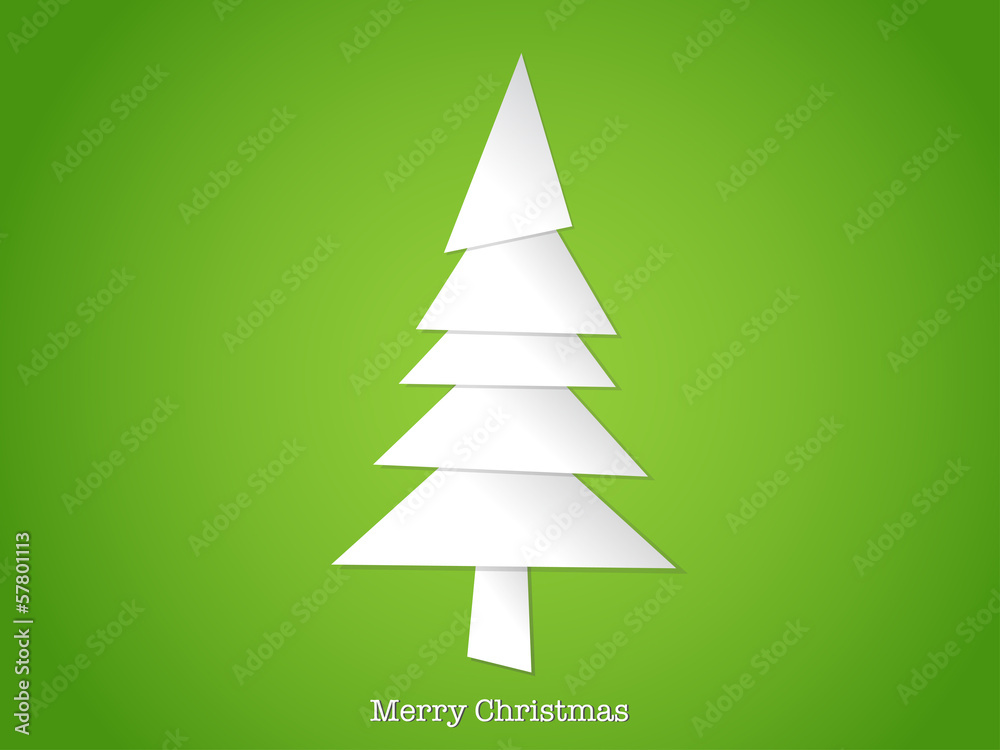 Paper cut christmas tree-EPS10 Paper cut christmas tree-EPS10