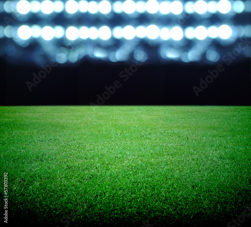 soccer field and the bright lights