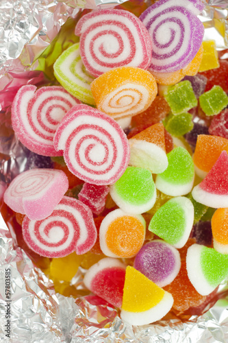 The colorful gummy yummy