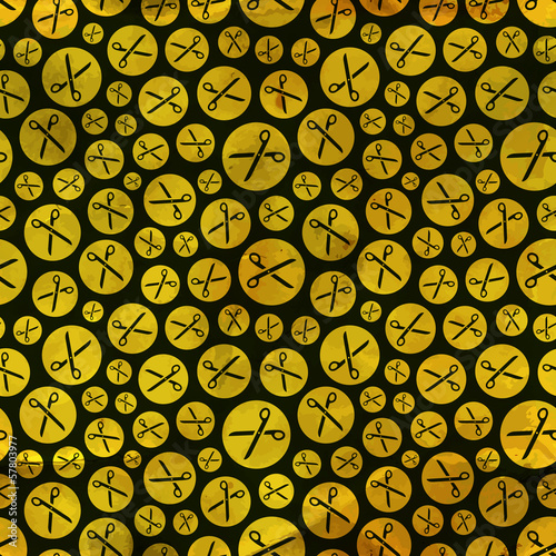 Scissors. Seamless pattern.