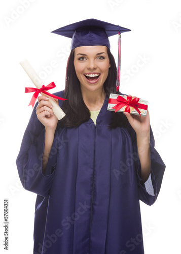 Female Graduate with Diplom...