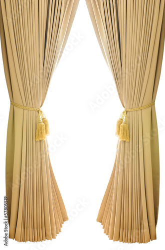 Gold luxury curtains