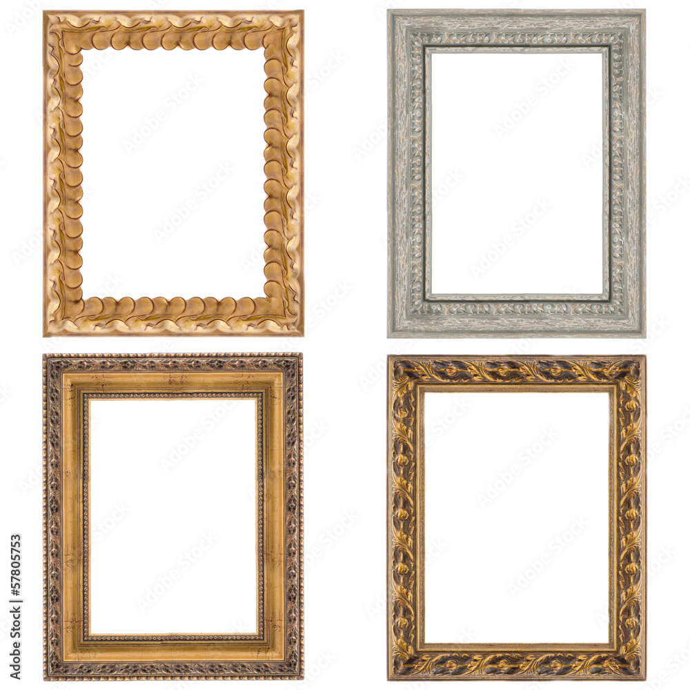 Four picture frames - obrazy, fototapety, plakaty 