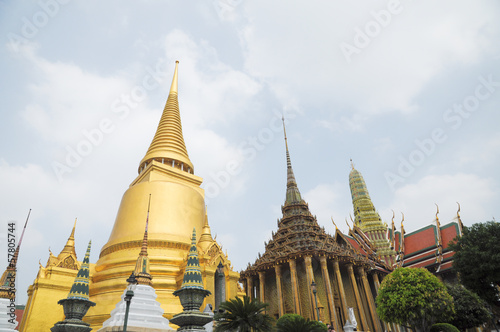 Wat pra kaew  Grand palace  Bangkok Thailand.