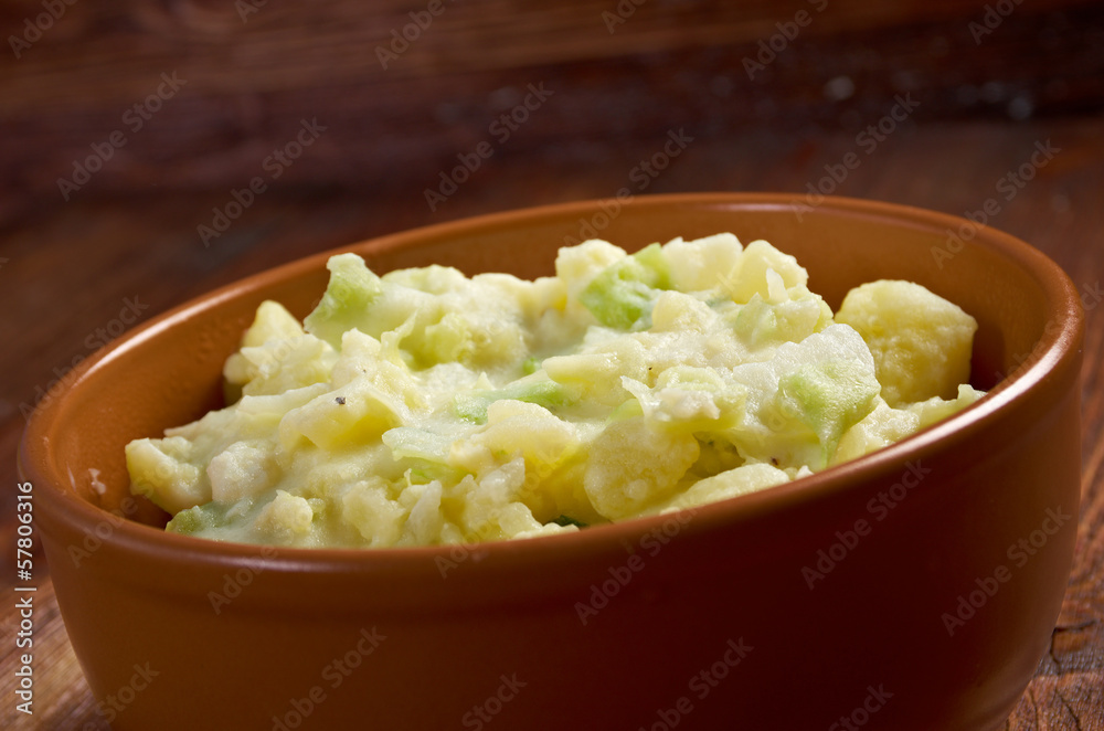 Dish of Colcannon potato Dish of Colcannon potato