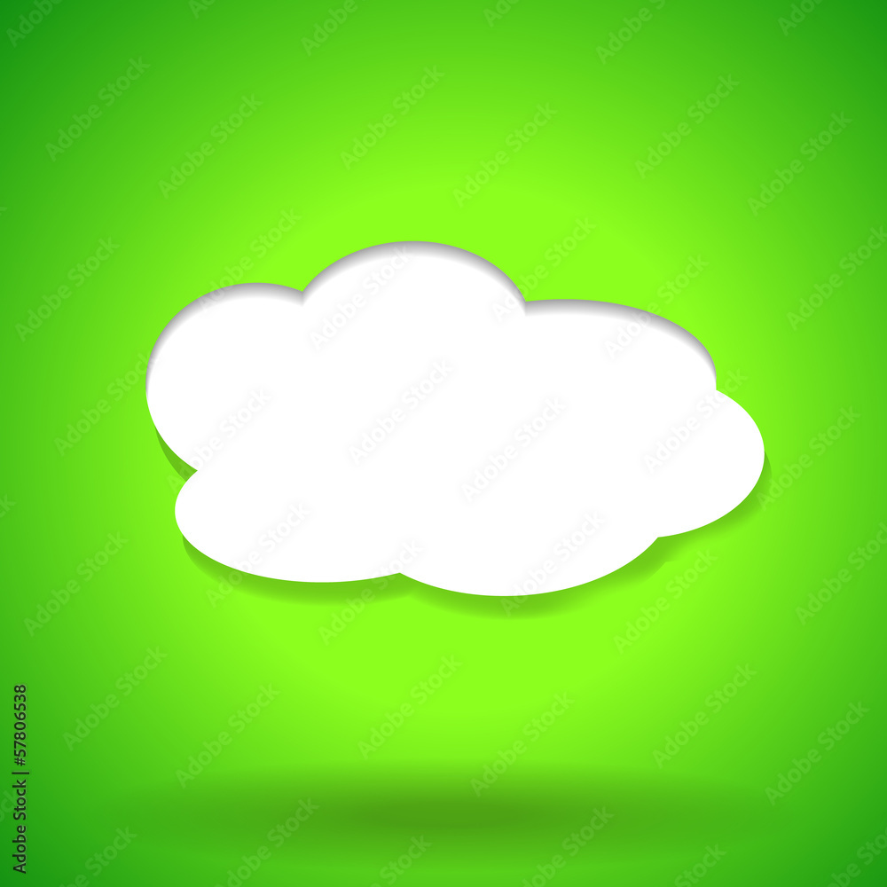 Paper Speech Bubble, Vector Illustration Paper Speech Bubble, Vector Illustration