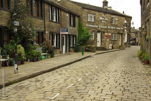 The village of Haworth, home of the Bronte sisters, UK