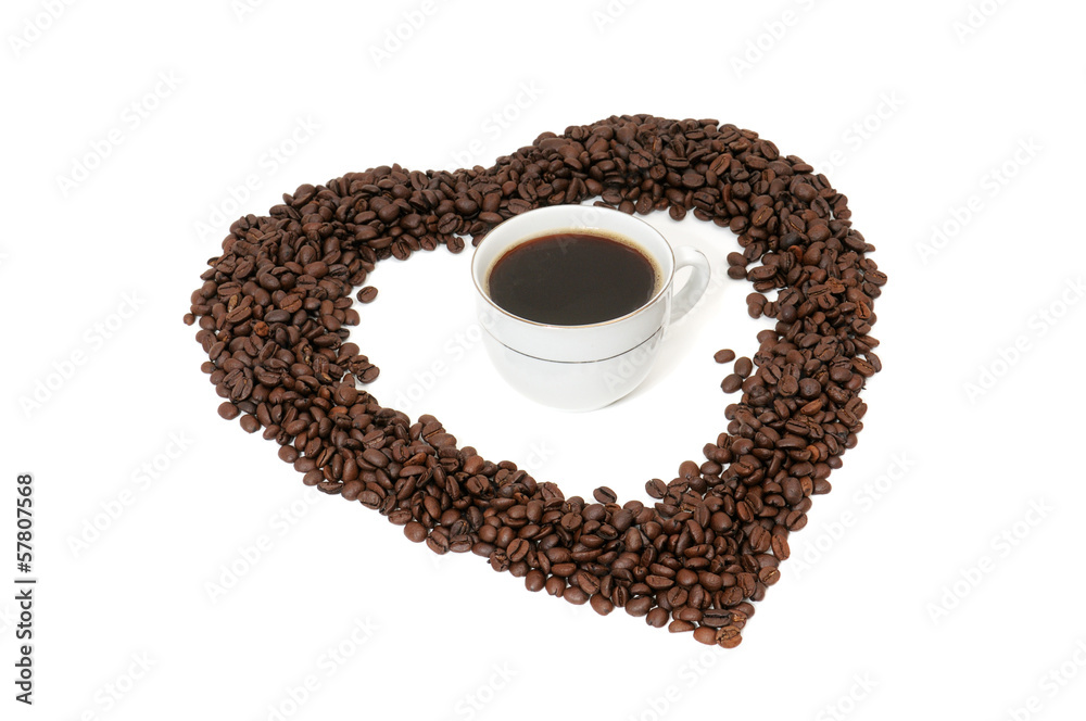 cup of coffee isolated on white cup of coffee isolated on white