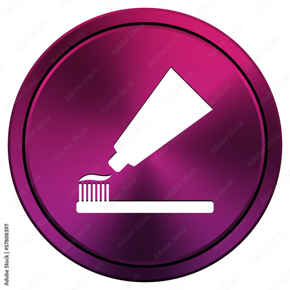 Tooth paste and brush icon Tooth paste and brush icon