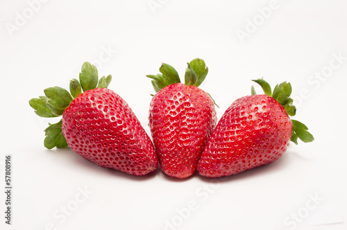 three fruits strawberries