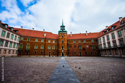 Royal Castle in the old town of Warsaw, Poland #57812108