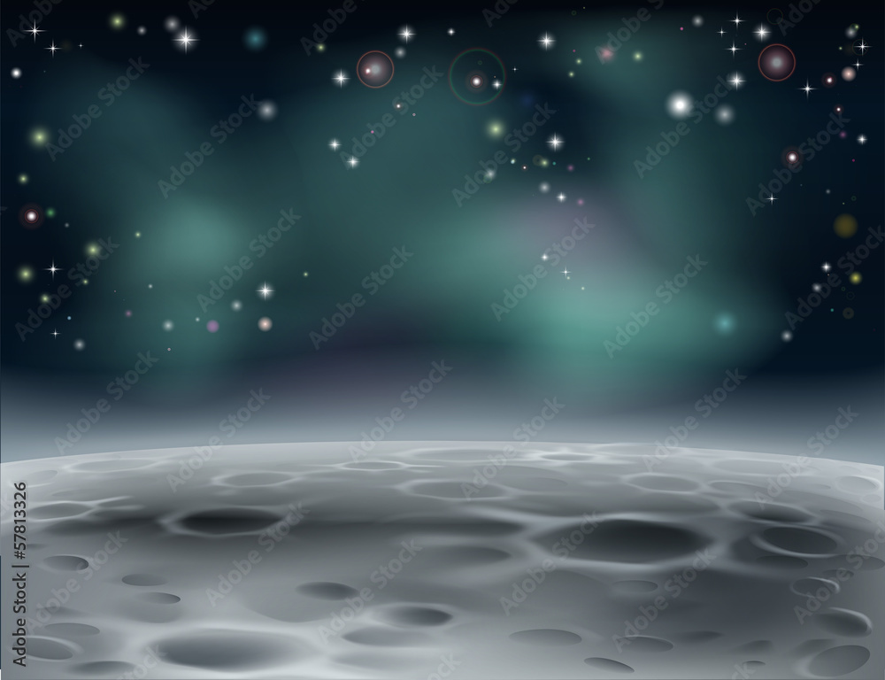 Naklejka premium Moon background