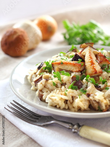Risotto with mushrooms