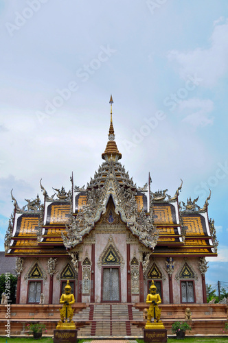 Church of Wat Sirsa Thong  Nakhon Pathom province, Thailand. © somnewfocus