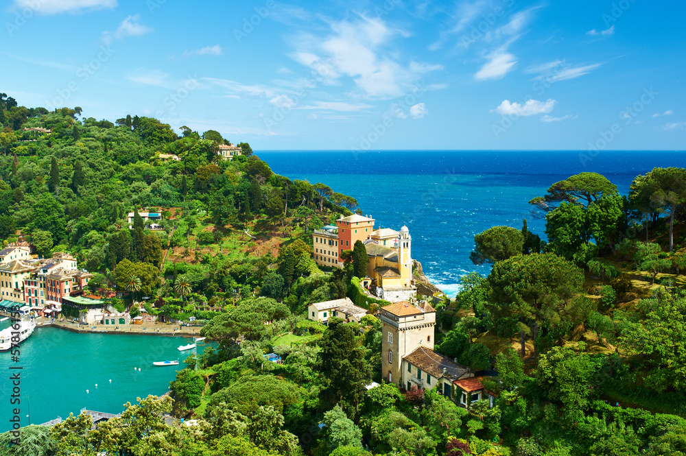 Portofino village on Ligurian coast, Italy