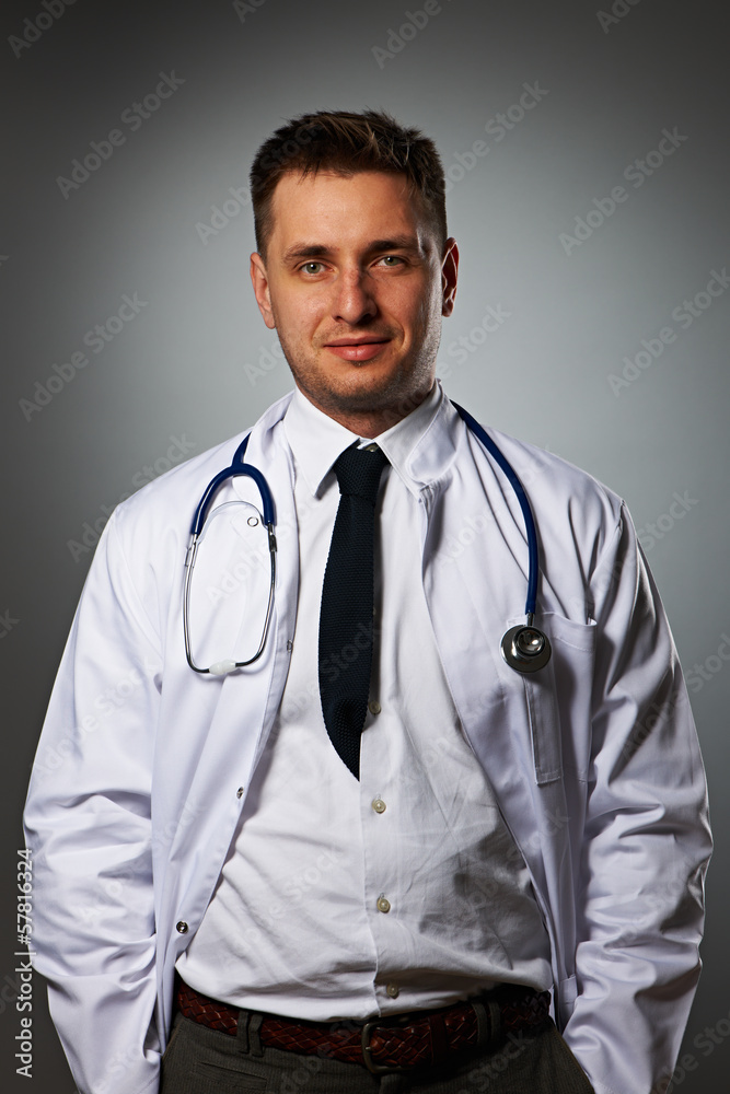 Medical doctor with stethoscope portrait Medical doctor with stethoscope portrait