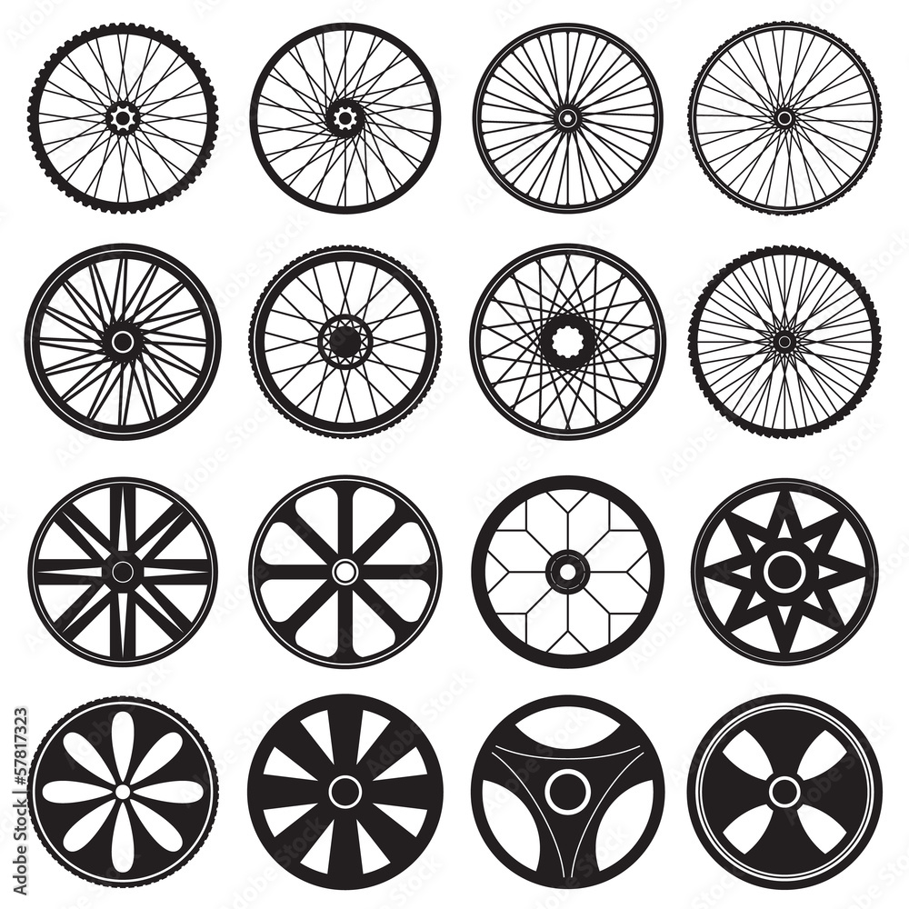 Bicycle Wheel, vector format