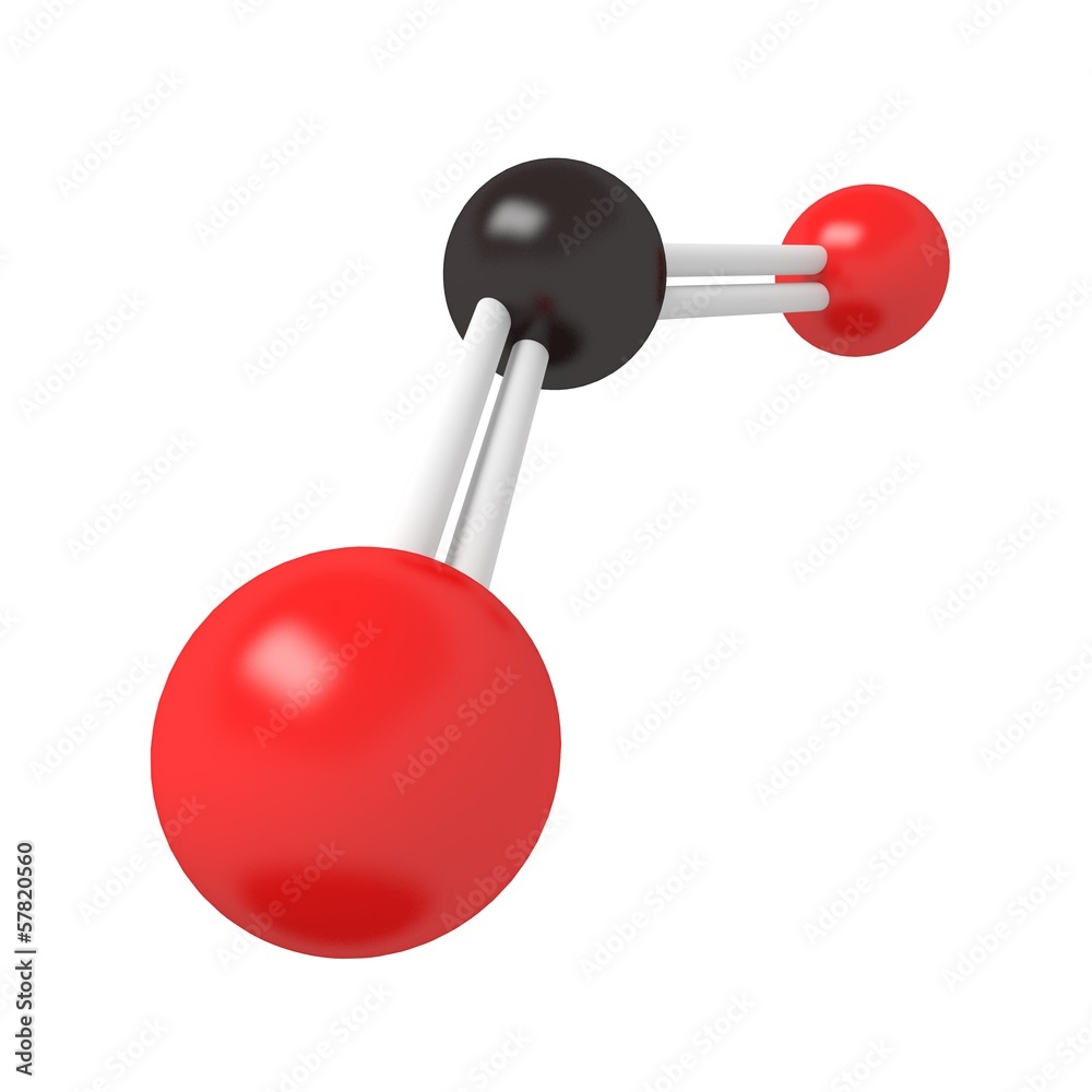CO2 Carbon Dioxide molecule Stock Illustration | Adobe Stock