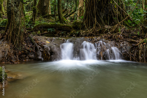 Small waterfall in phang-nga (sanang manora waterfall)