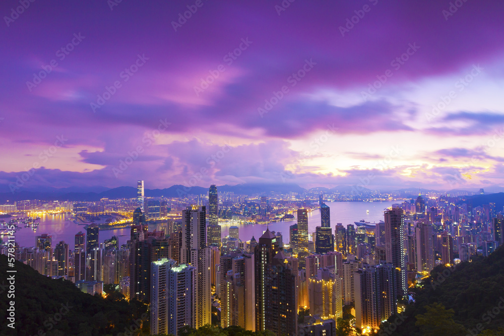 Obraz premium Hong Kong sunrise