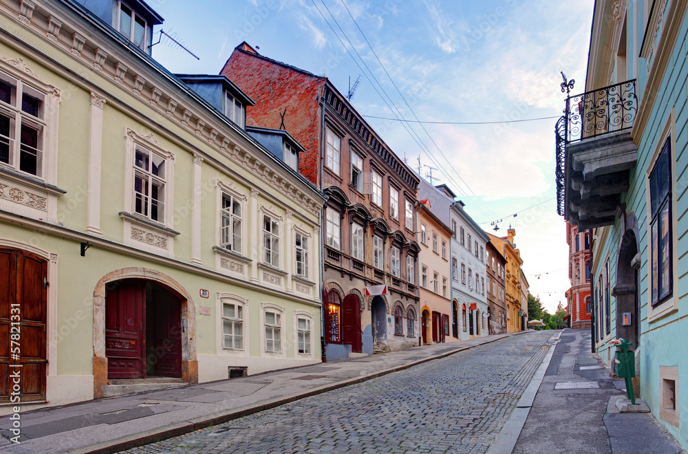 Fototapeta premium Street in Zagreb