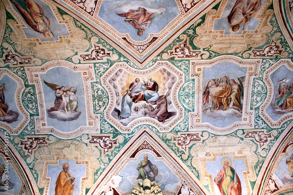 Obraz premium Rom, San Giovanni in Laterano, Deckenfresken in der Loggia