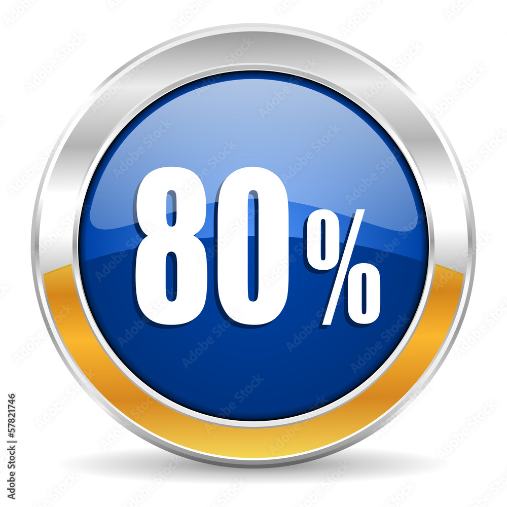 80 percent icon 80 percent icon