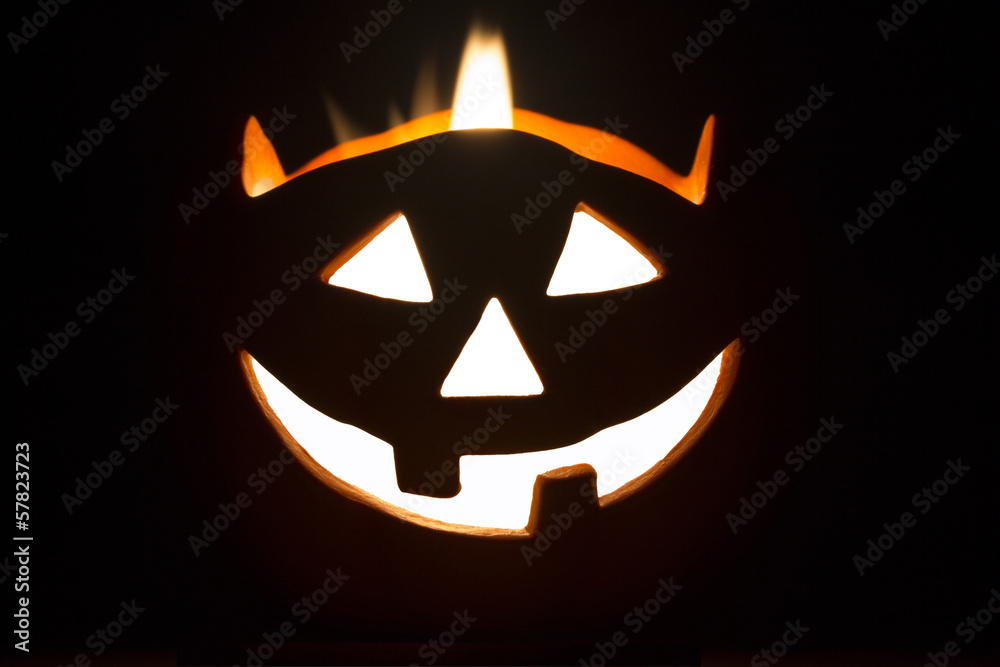 Halloween jack-o-lantern
