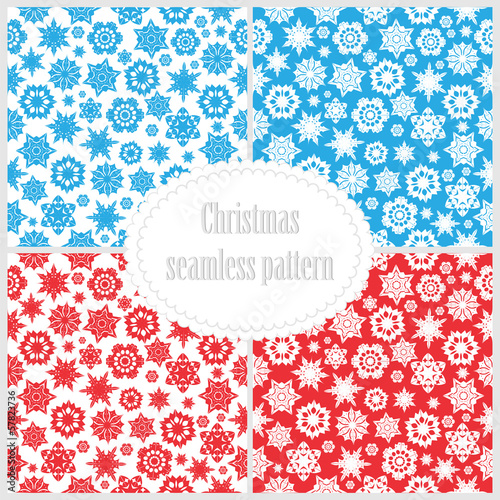 set of seamless Christmas backgrounds.collection New Year patter