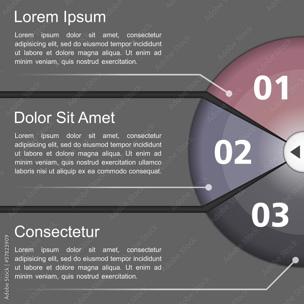 Design Template with Three Elements