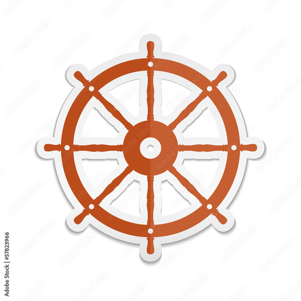 Ship Wheel Icon