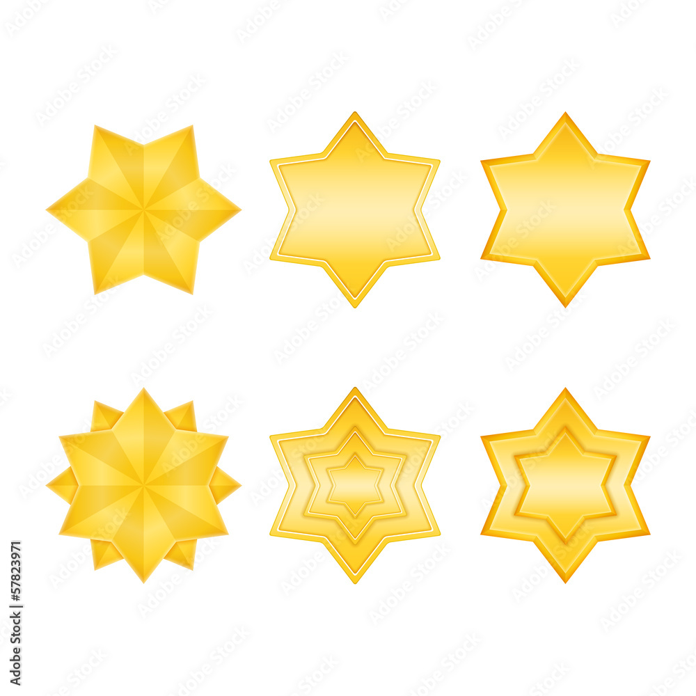 Golden Stars Icons