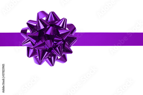 purple ribbon and bow