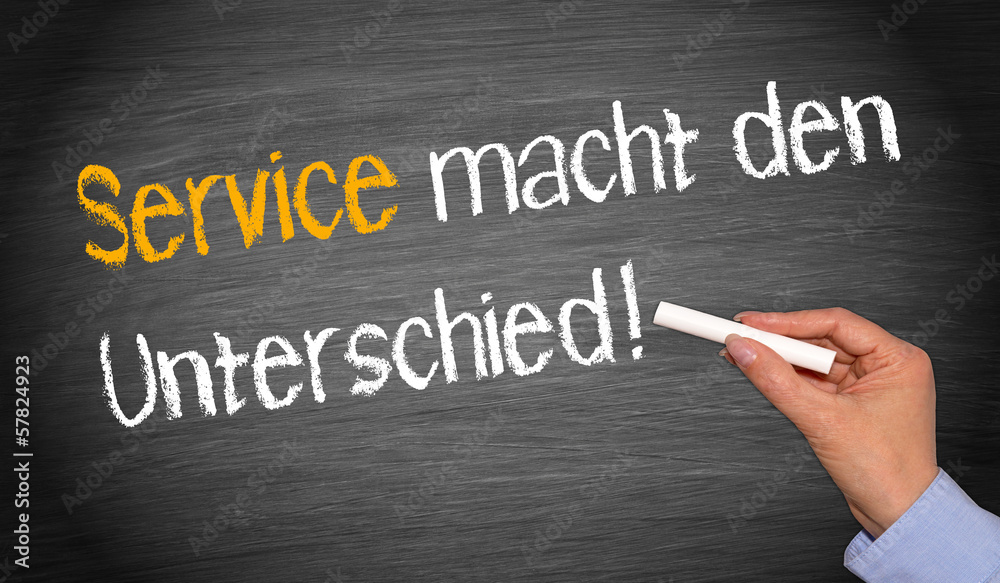 Service Macht Den Unterschied ! Stock Illustration | Adobe Stock