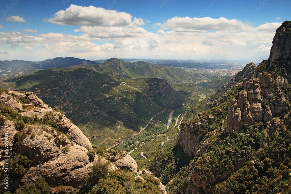 Plakat Widok z Montserrat