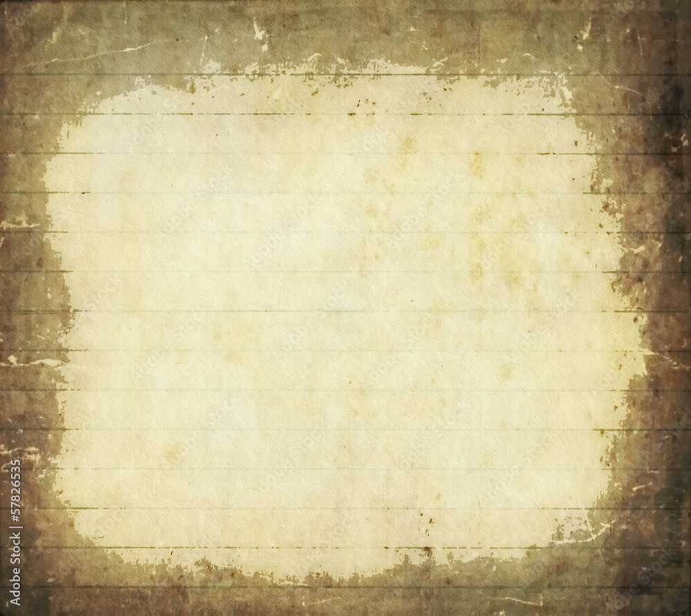 Naklejka premium sheet of old, soiled paper background, grunge texture