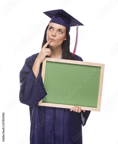 Thinking Female Graduate in...
