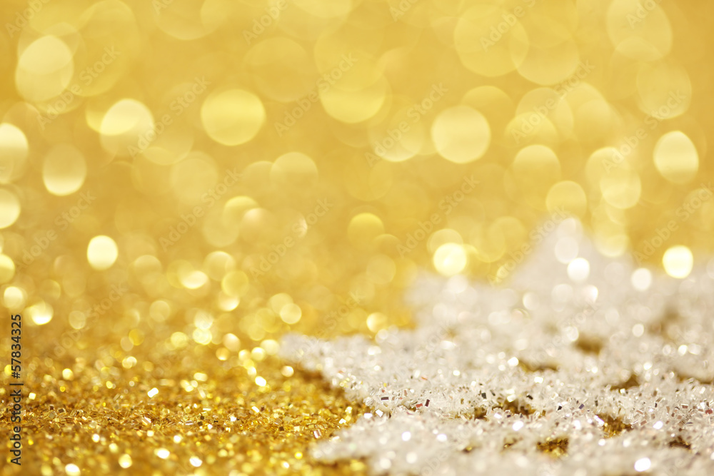 Snowflake on glitter Snowflake on glitter