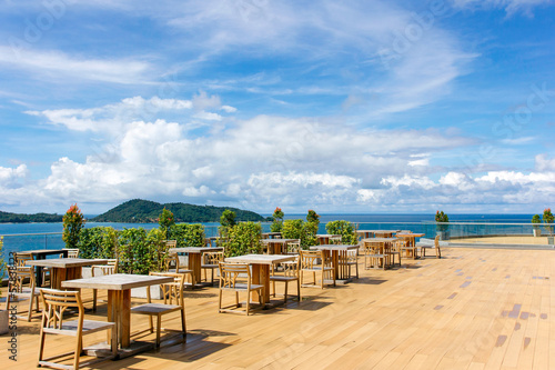 Dining tables in seaview