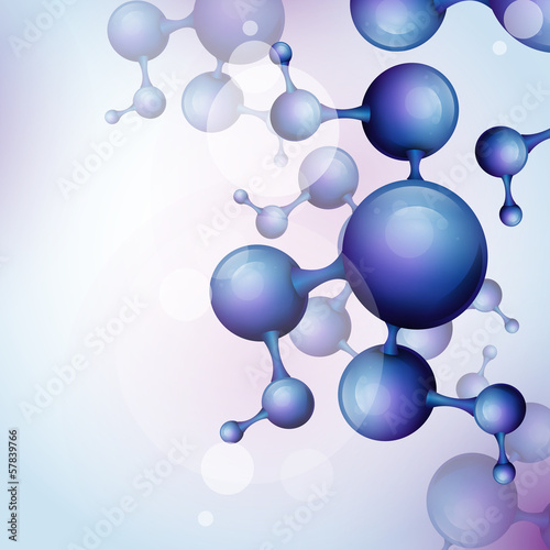 3d Molecule Background.