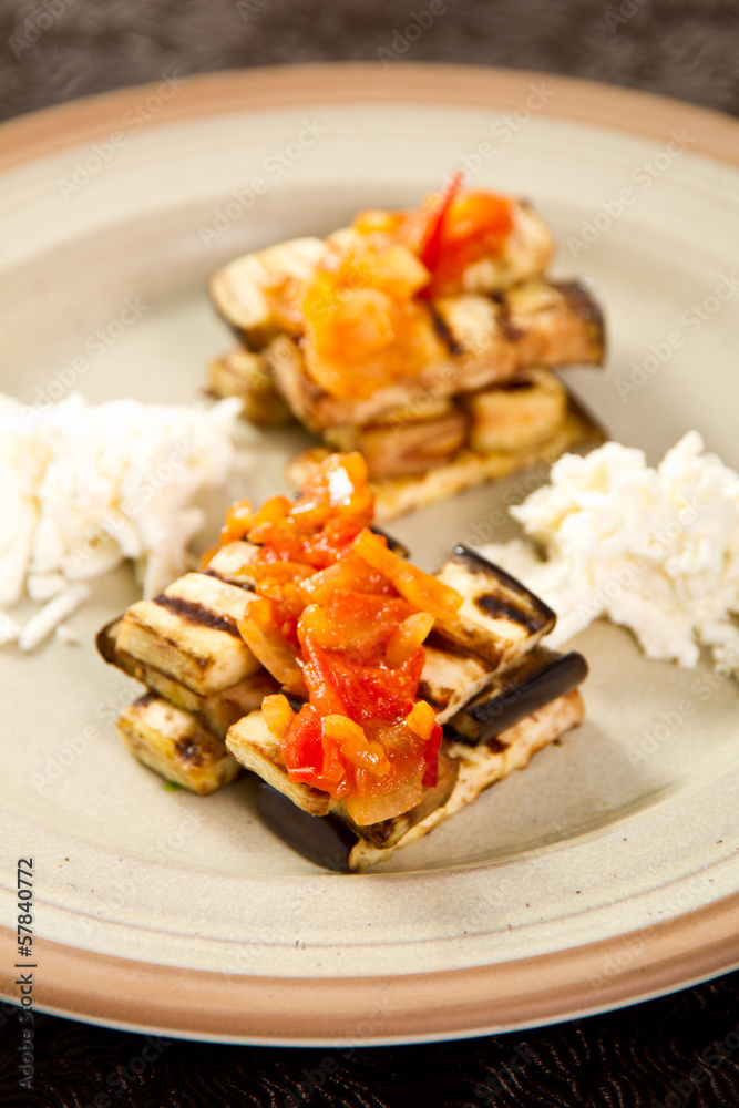 Grilled eggplant