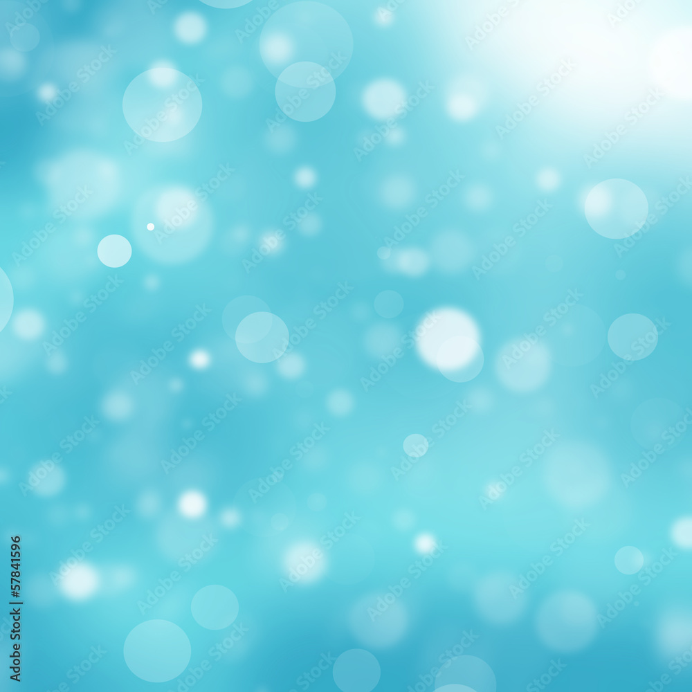 Blue bokeh background