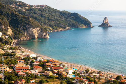 Agios Gordios exotic beach in Corfu island,Greece